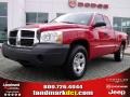 2005 Flame Red Dodge Dakota ST Club Cab  photo #1