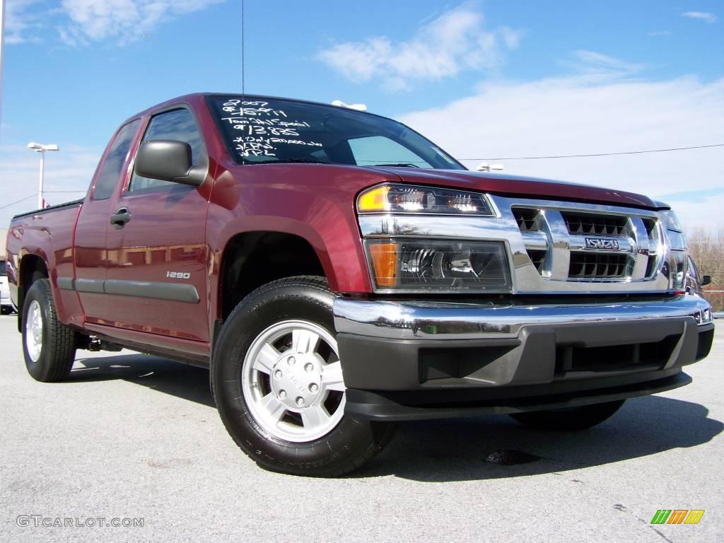 2007 i-Series Truck i-290 S Extended Cab - Deep Crimson Red Metallic / Medium Pewter photo #1