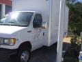 Oxford White 2002 Ford E Series Cutaway E350 Commercial Utility Truck