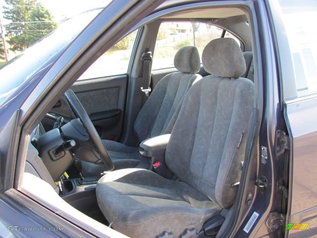 2002 Elantra GLS Sedan - Midnight Gray / Gray photo #11
