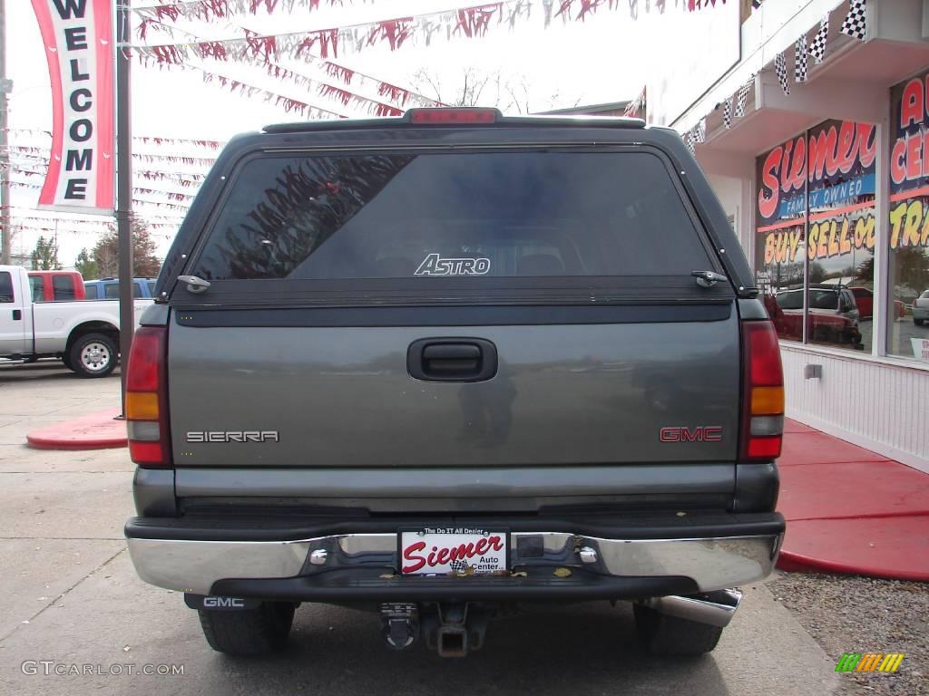 2001 Sierra 2500HD SLE Crew Cab 4x4 - Storm Gray Metallic / Graphite photo #9