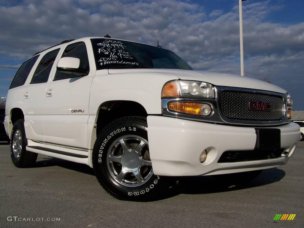 2003 Yukon Denali AWD - Summit White / Stone Gray photo #1
