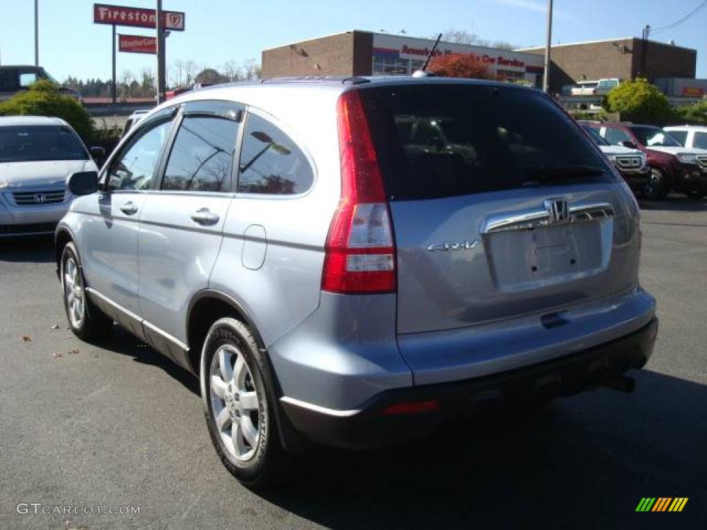 2008 CR-V EX-L 4WD - Glacier Blue Metallic / Gray photo #2