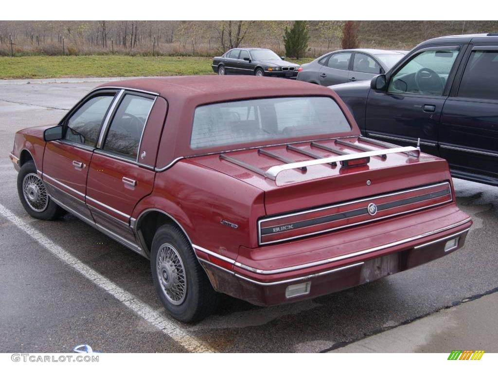 1989 Skylark Limited Sedan - Medium Garnet Red Metallic / Red photo #3