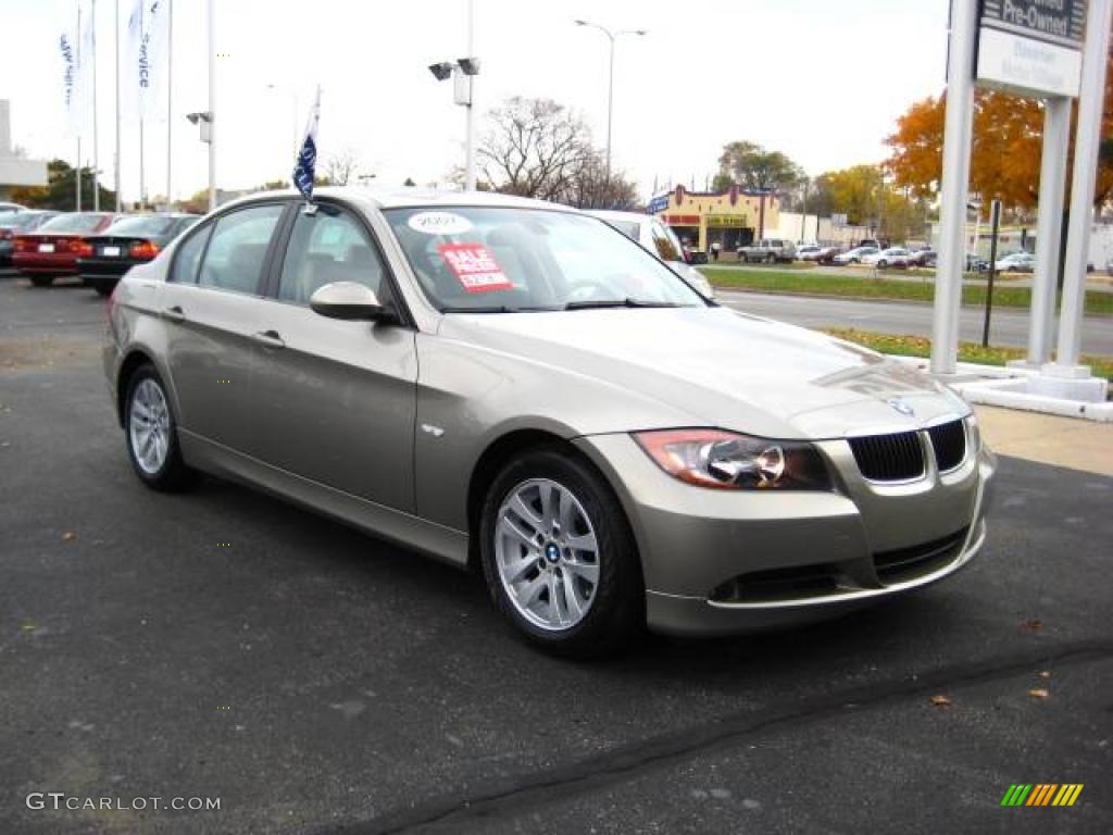 2007 3 Series 328i Sedan - Platinum Bronze Metallic / Beige Dakota Leather photo #7