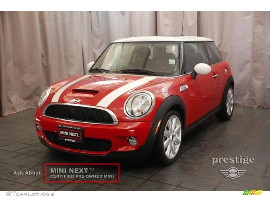 2008 Cooper S Hardtop - Chili Red / Grey/Black photo #1