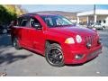 2007 Inferno Red Crystal Pearlcoat Jeep Compass RALLYE Sport 4x4  photo #3