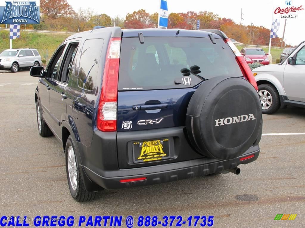 2006 CR-V EX 4WD - Royal Blue Pearl / Black photo #2