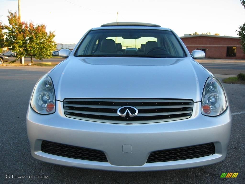 2006 G 35 Sedan - Liquid Platinum Metallic / Stone photo #8