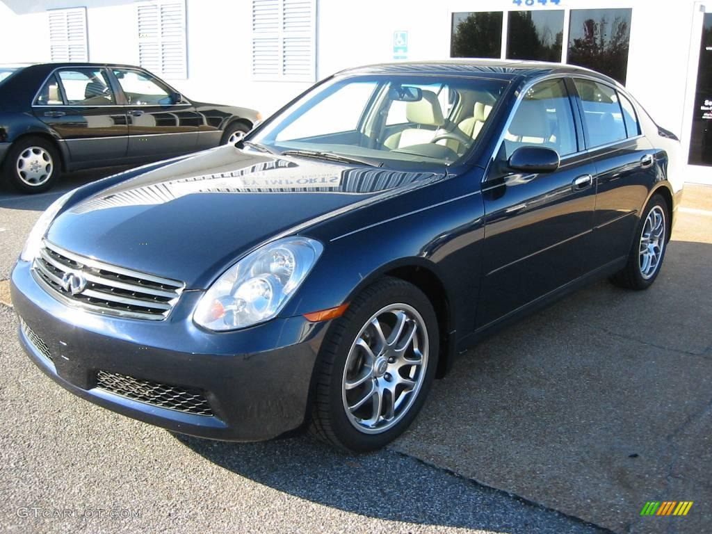 2006 G 35 Sedan - Twilight Blue Pearlcoat / Wheat photo #1