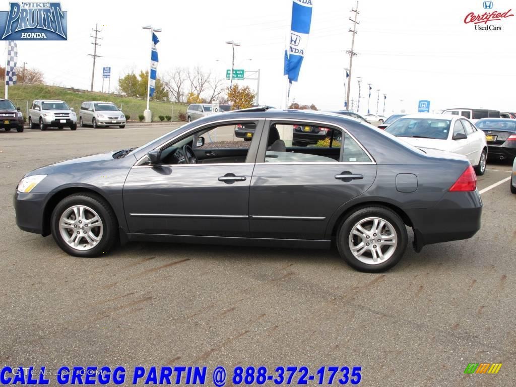 2007 Accord EX Sedan - Graphite Pearl / Gray photo #1