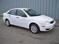 2007 Cloud 9 White Ford Focus ZX4 SE Sedan  photo #1