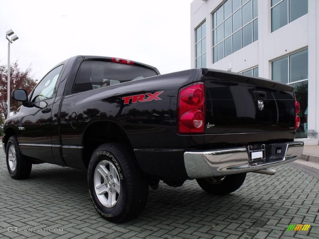 2008 Ram 1500 TRX Regular Cab - Brilliant Black Crystal Pearl / Medium Slate Gray photo #3