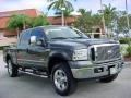 2006 Dark Shadow Gray Metallic Ford F250 Super Duty Lariat Crew Cab 4x4  photo #1