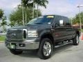 2006 Dark Shadow Gray Metallic Ford F250 Super Duty Lariat Crew Cab 4x4  photo #8