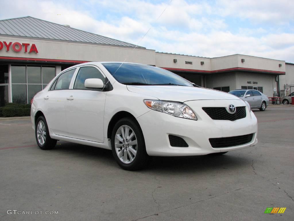 2009 Corolla LE - Super White / Bisque photo #1