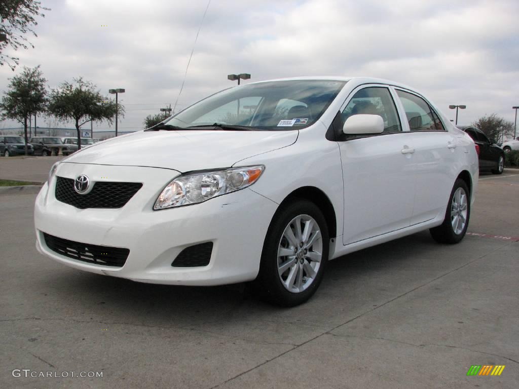 2009 Corolla LE - Super White / Bisque photo #3