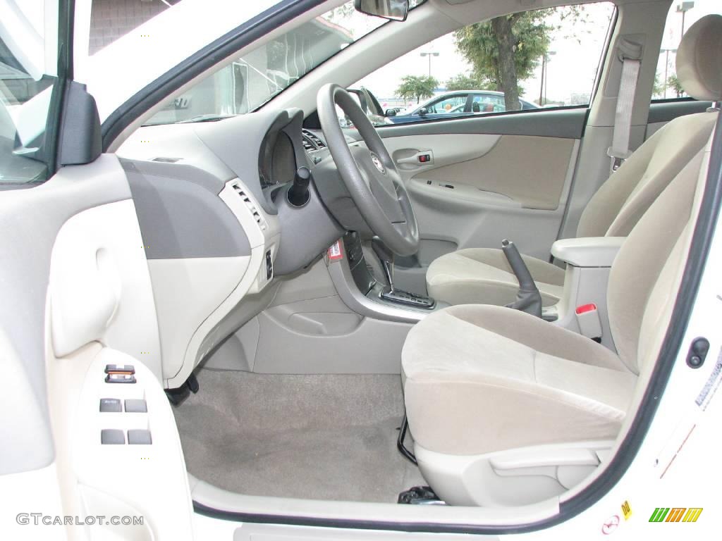 2009 Corolla LE - Super White / Bisque photo #8