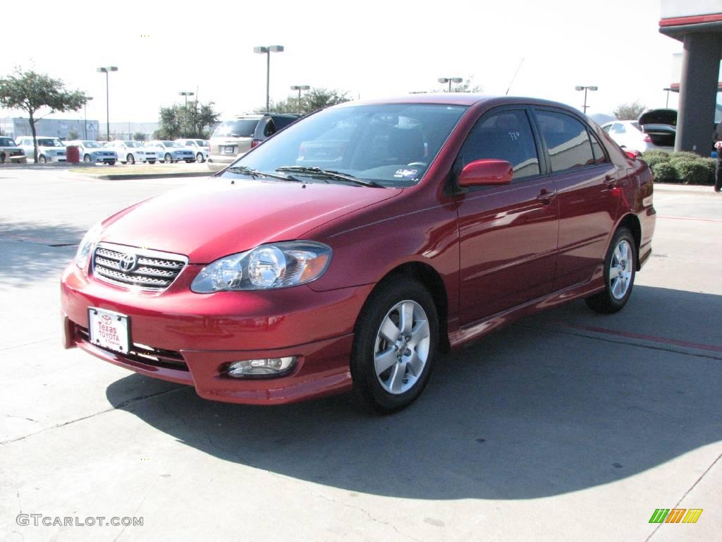 2008 Corolla S - Barcelona Red / Dark Charcoal photo #3