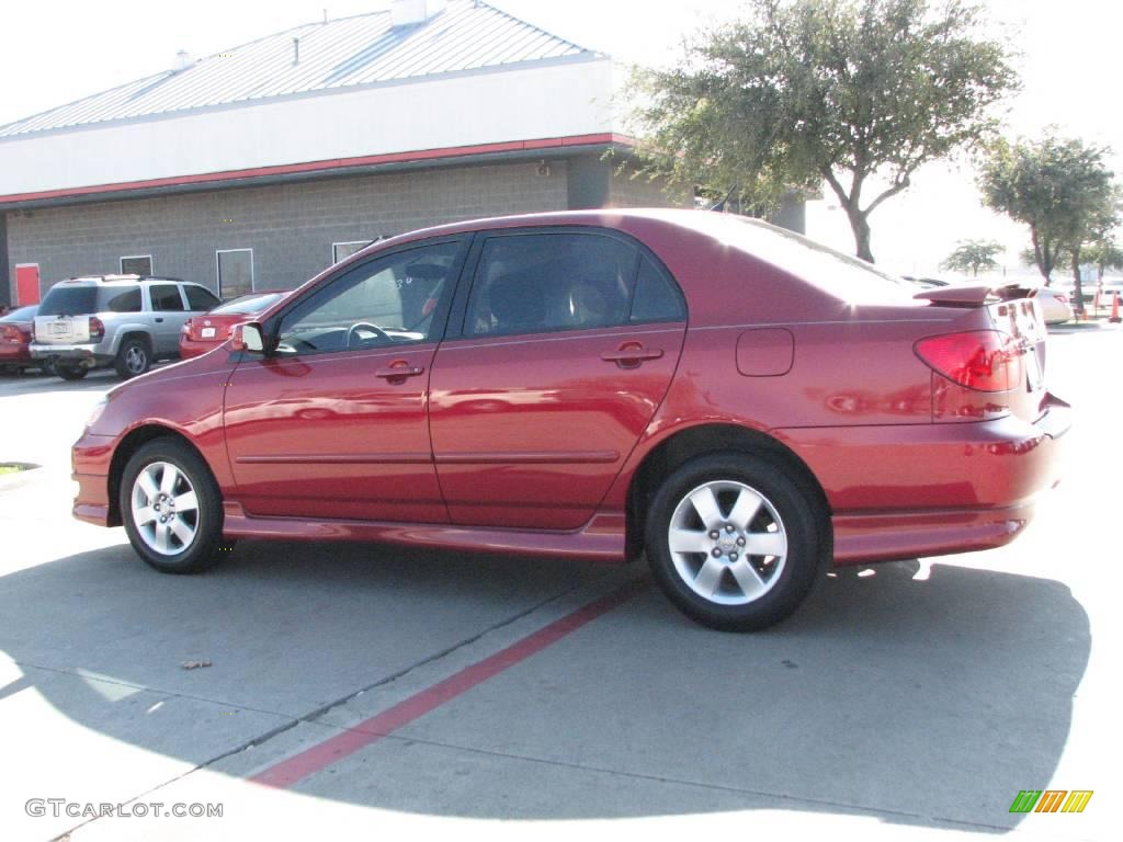 2008 Corolla S - Barcelona Red / Dark Charcoal photo #4