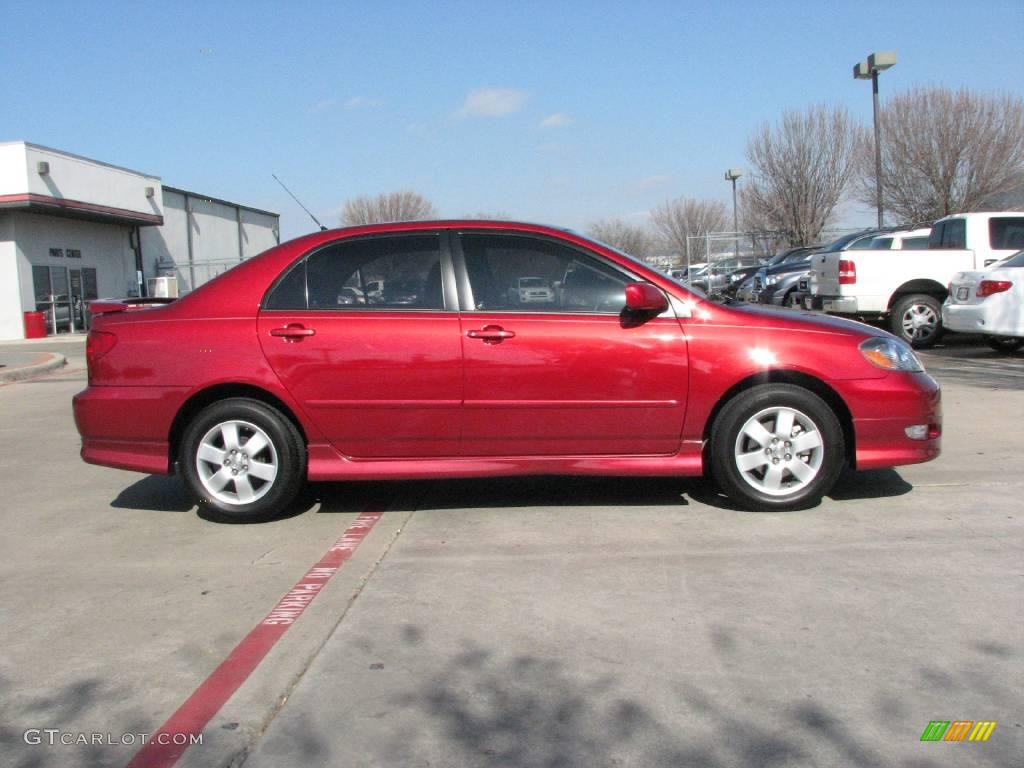 2008 Corolla S - Barcelona Red / Dark Charcoal photo #7