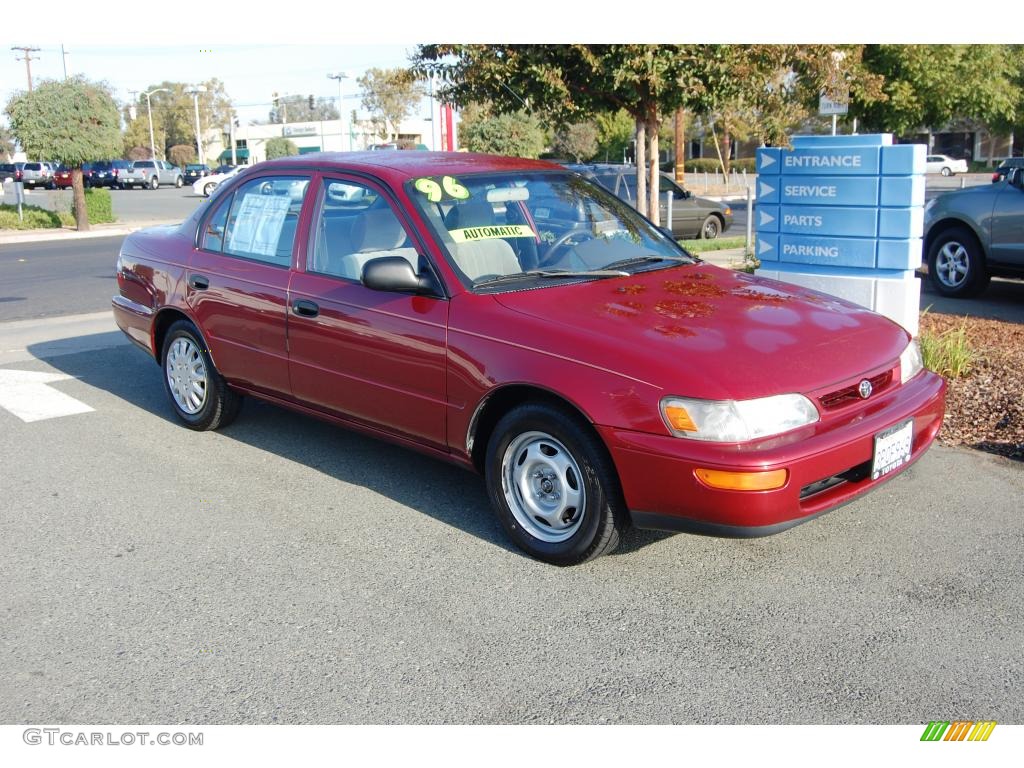 1996 Corolla 1.6 - Sunfire Red Pearl / Gray photo #1