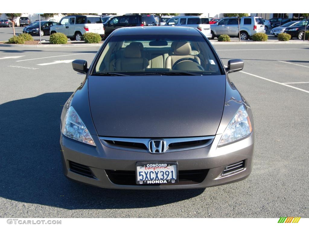 2007 Accord EX-L V6 Sedan - Carbon Bronze Pearl / Ivory photo #8