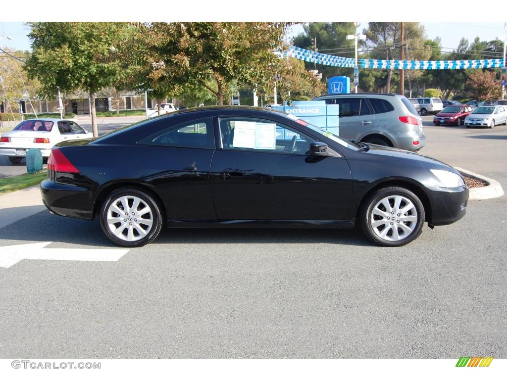 2007 Accord EX V6 Coupe - Nighthawk Black Pearl / Black photo #2