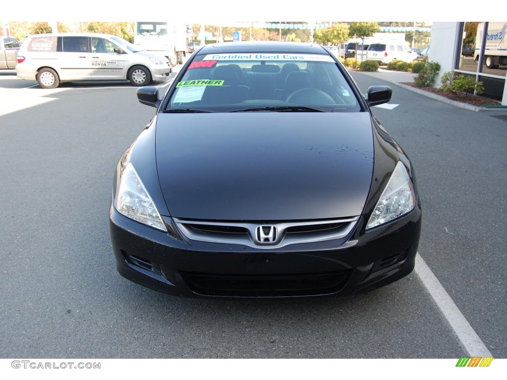 2007 Accord EX V6 Coupe - Nighthawk Black Pearl / Black photo #8