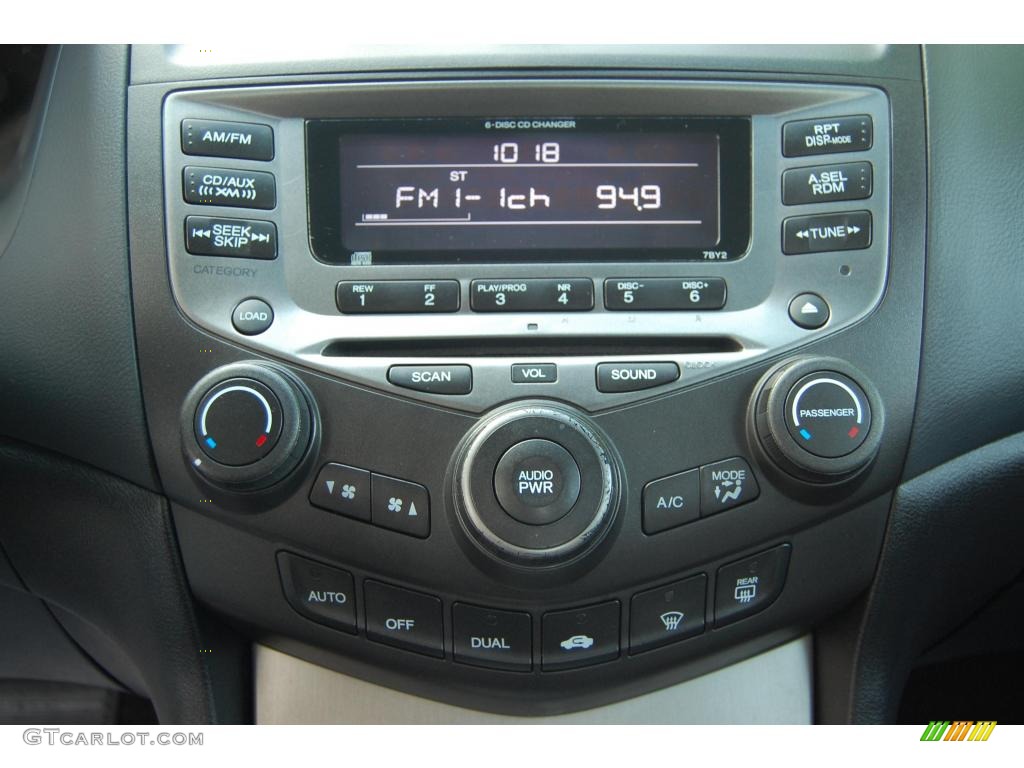 2007 Accord EX V6 Coupe - Nighthawk Black Pearl / Black photo #13