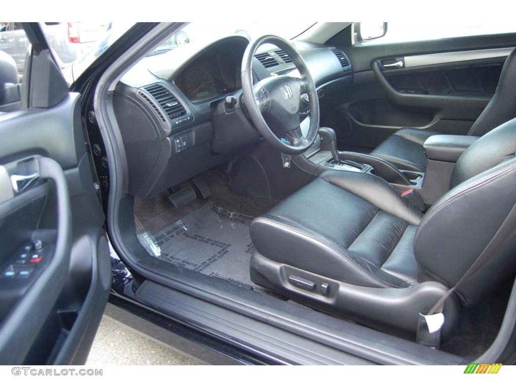 2007 Accord EX V6 Coupe - Nighthawk Black Pearl / Black photo #16