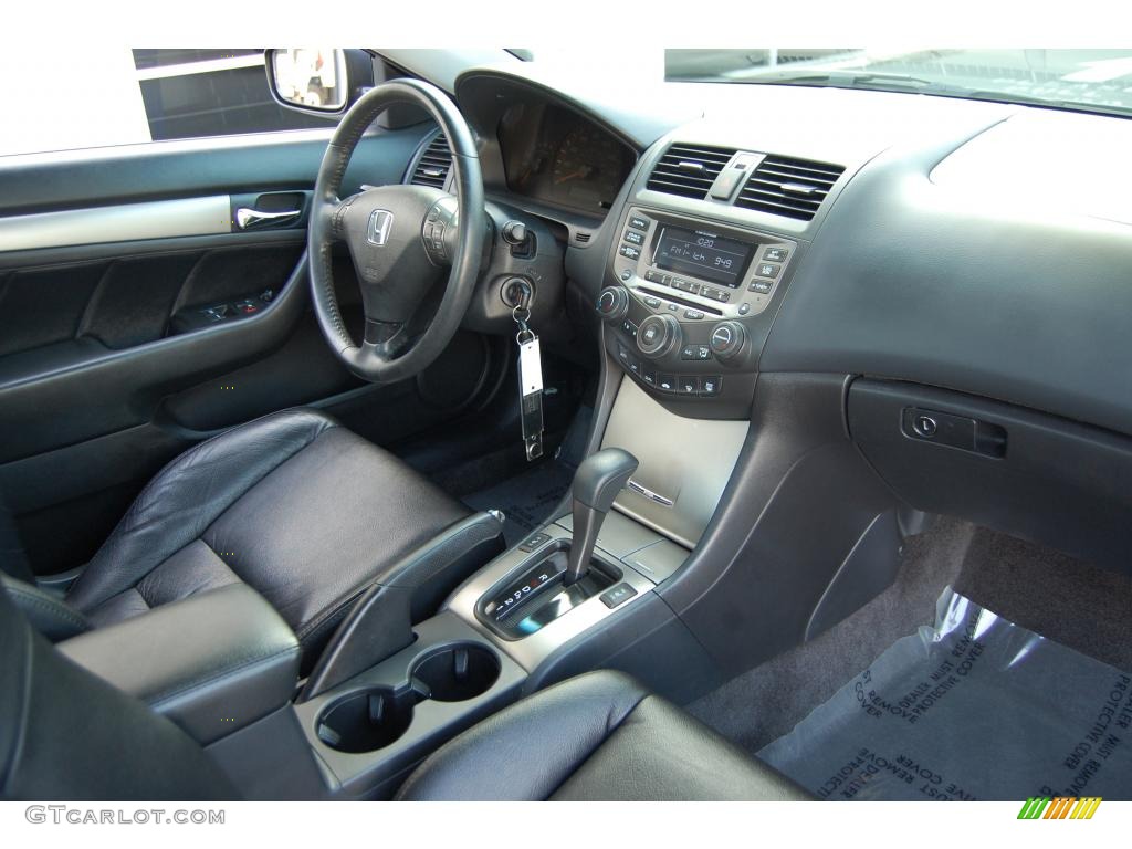 2007 Accord EX V6 Coupe - Nighthawk Black Pearl / Black photo #22