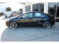 2009 Crystal Black Pearl Honda Civic Si Sedan  photo #2