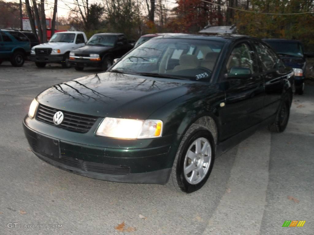 1999 Passat GLS V6 Sedan - Royal Green Pearl / Beige photo #3
