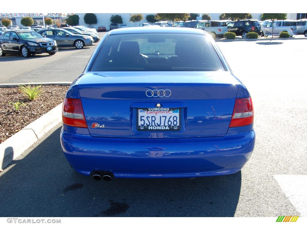 2000 S4 2.7T quattro Sedan - Nogaro Blue Pearl Effect / Onyx/Blue photo #4