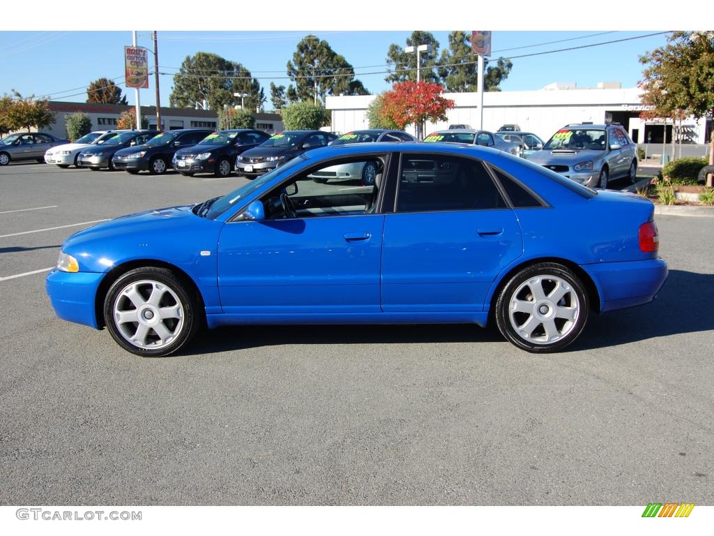 2000 S4 2.7T quattro Sedan - Nogaro Blue Pearl Effect / Onyx/Blue photo #6