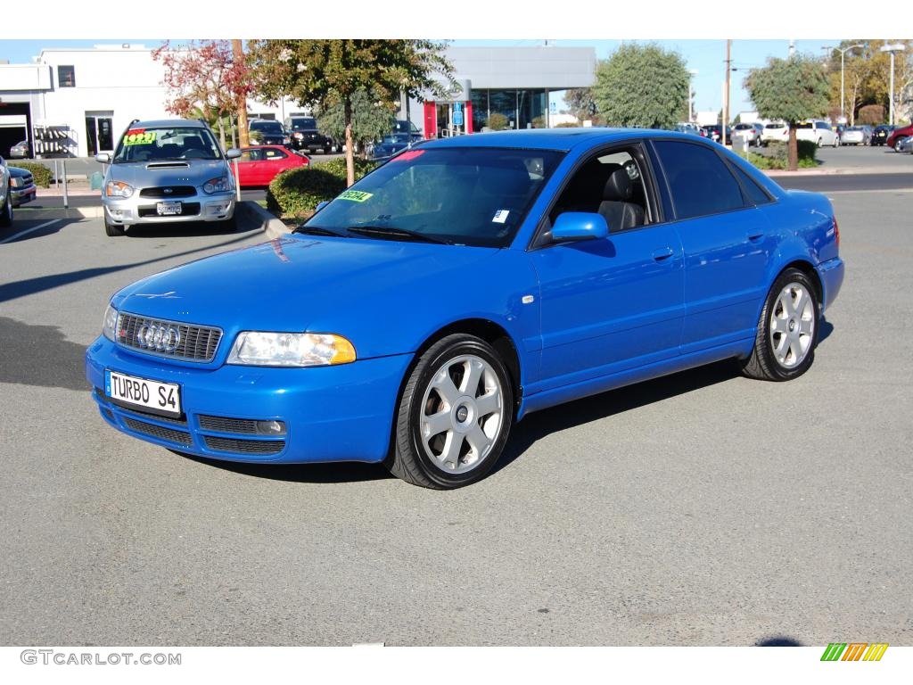 2000 S4 2.7T quattro Sedan - Nogaro Blue Pearl Effect / Onyx/Blue photo #7