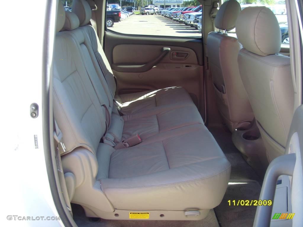 2006 Tundra Limited Double Cab - Natural White / Taupe photo #13