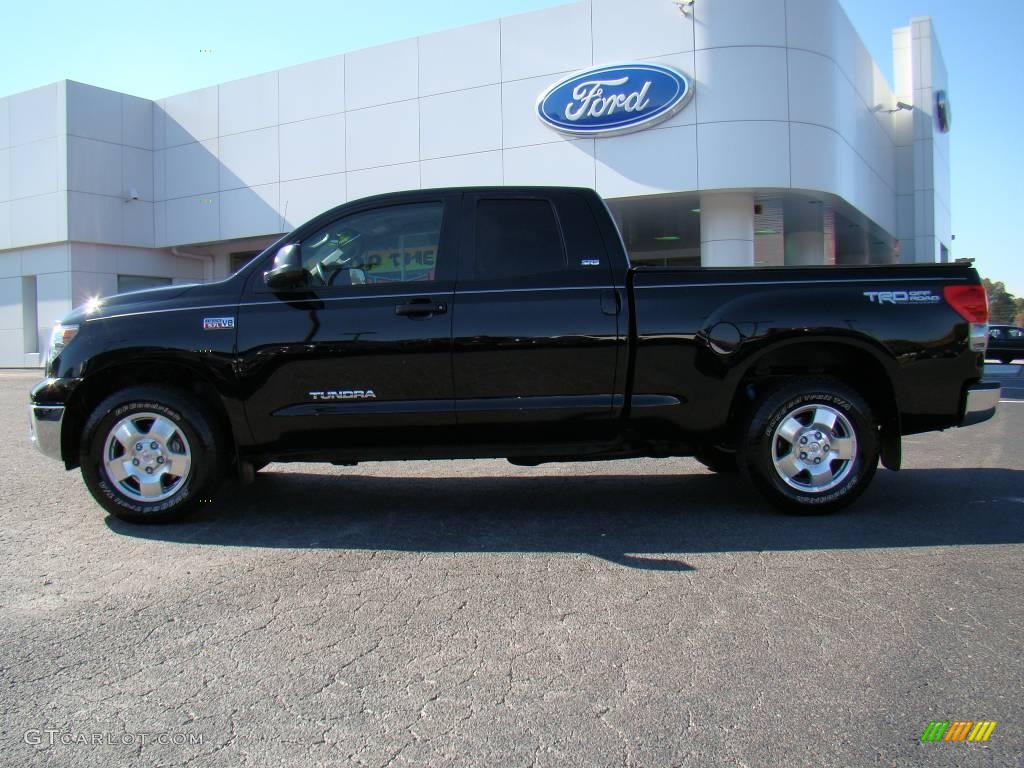 2008 Tundra SR5 TRD Double Cab - Black / Graphite Gray photo #5