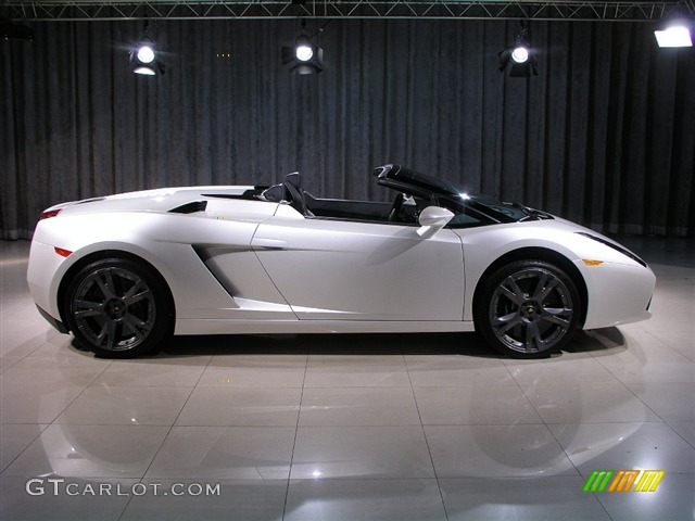 2007 Gallardo Spyder E-Gear - Balloon White / Black photo #18