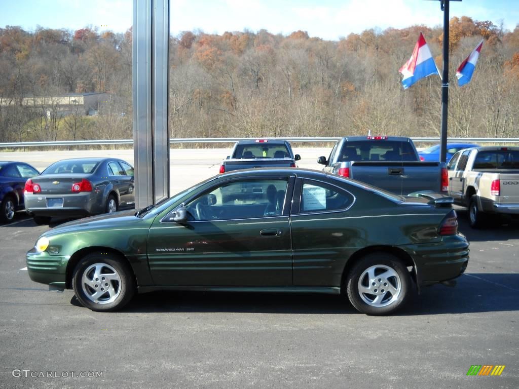 2000 Grand Am SE Coupe - Spruce Green Metallic / Dark Pewter photo #5