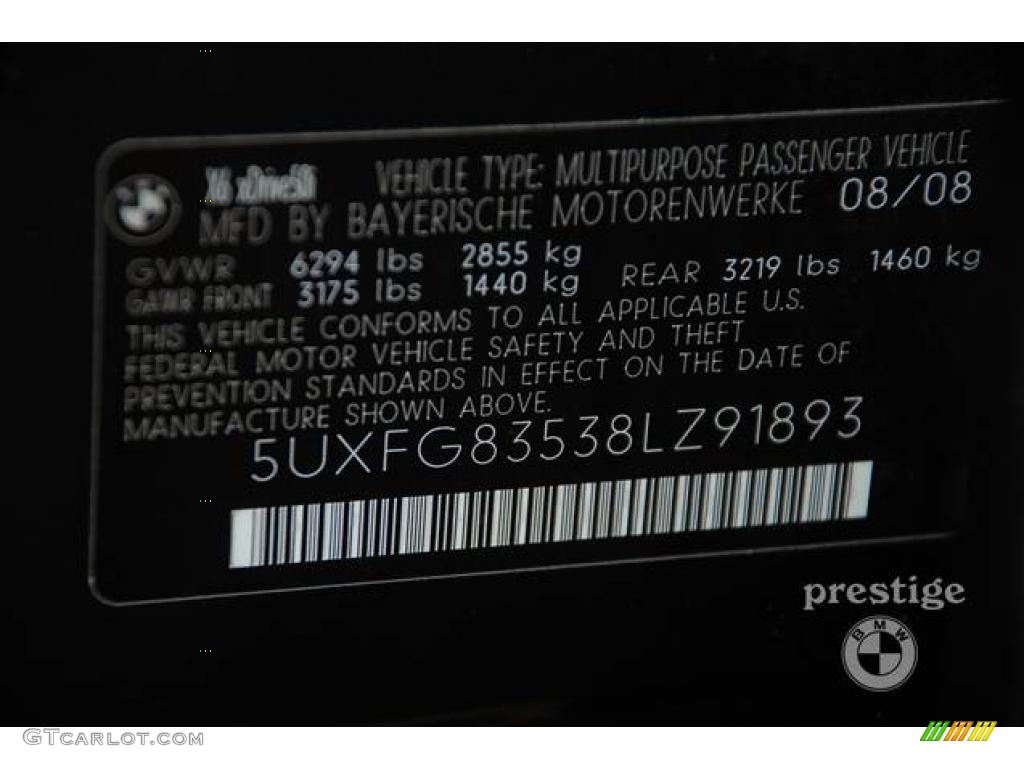 2008 X6 xDrive50i - Jet Black / Oyster photo #8