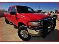 2000 Red Ford F250 Super Duty XLT Crew Cab 4x4  photo #11