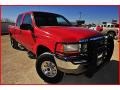 2000 Red Ford F250 Super Duty XLT Crew Cab 4x4  photo #11