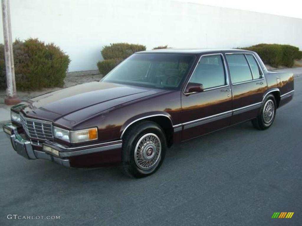 1992 DeVille Sedan - Dark Garnet Red Metallic / Gray photo #2