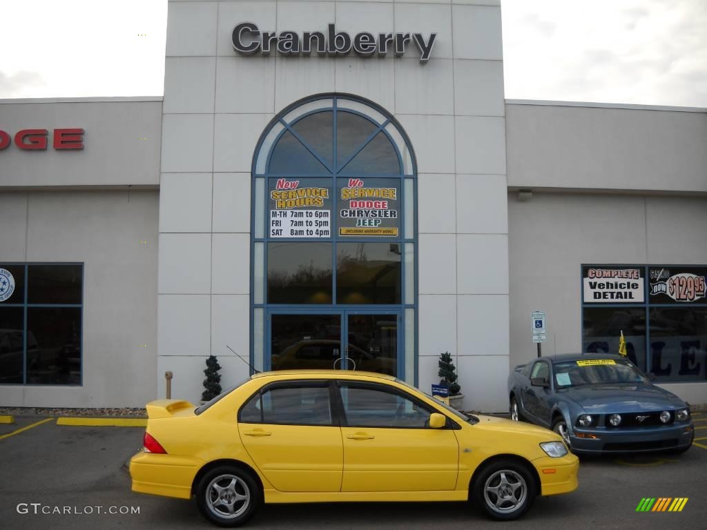 2002 Lancer OZ Rally - Lightning Yellow / Black photo #1