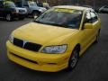 2002 Lightning Yellow Mitsubishi Lancer OZ Rally  photo #18