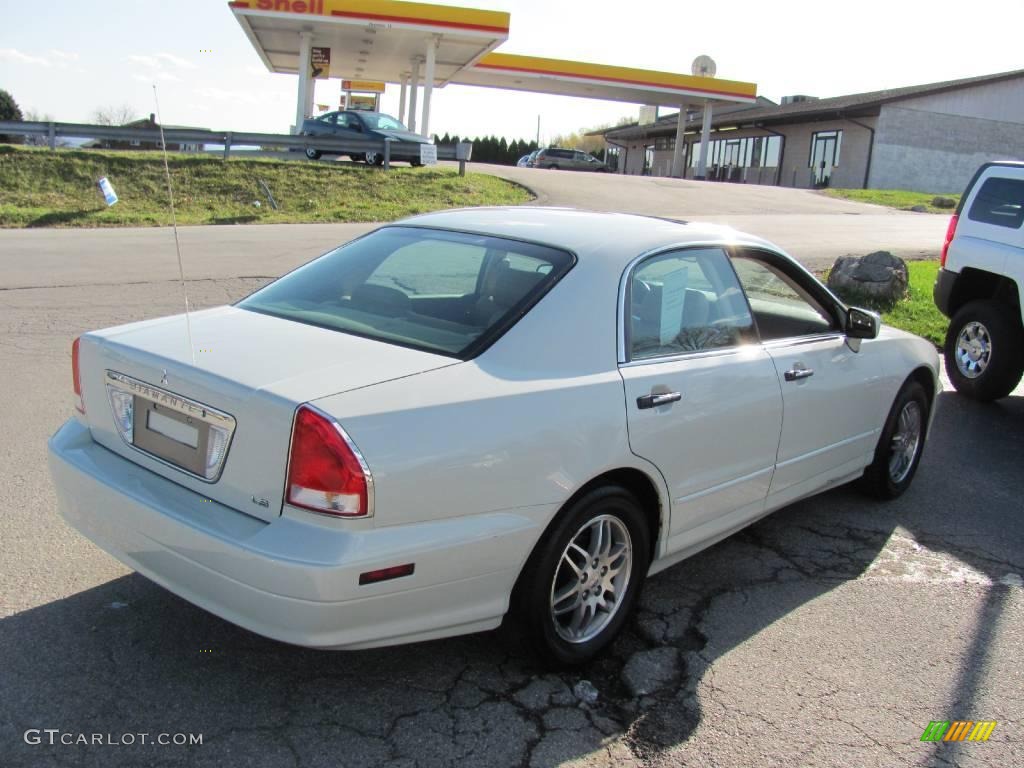 2003 Diamante LS Sedan - Platinum White Pearl / Tan photo #6