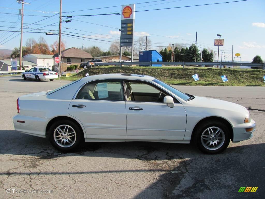 2003 Diamante LS Sedan - Platinum White Pearl / Tan photo #7