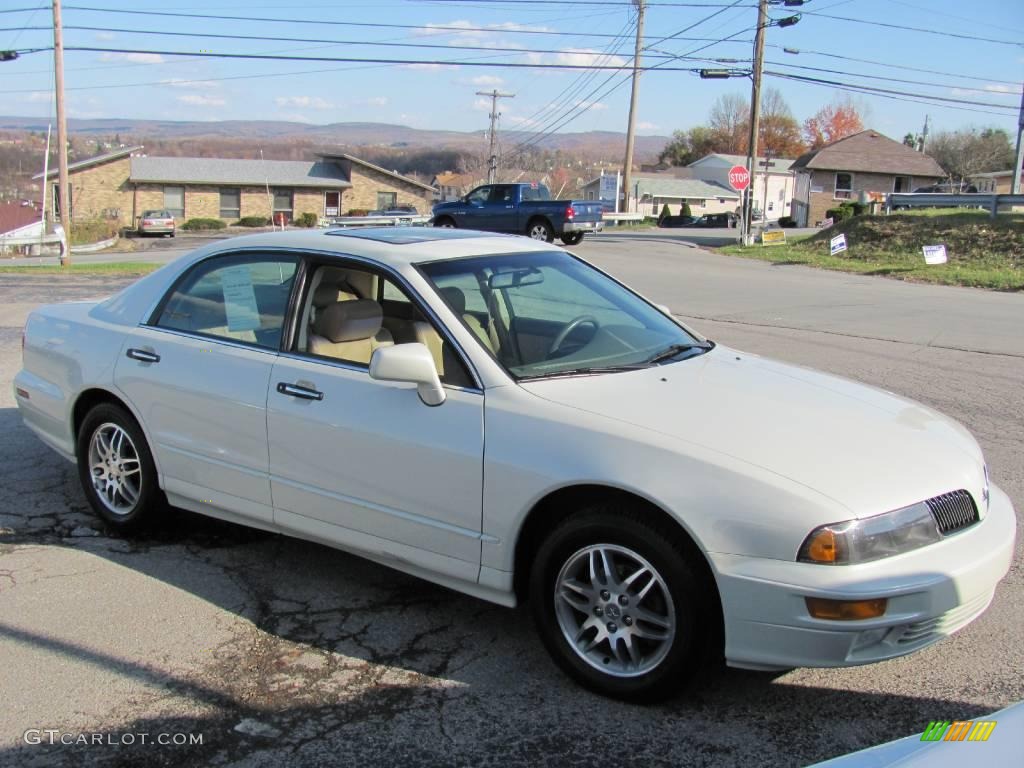 2003 Diamante LS Sedan - Platinum White Pearl / Tan photo #8